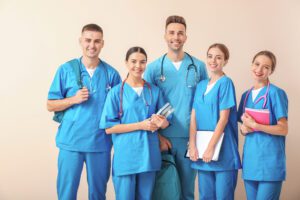 Group of International Nursing Students preparing for nursing career in Germany